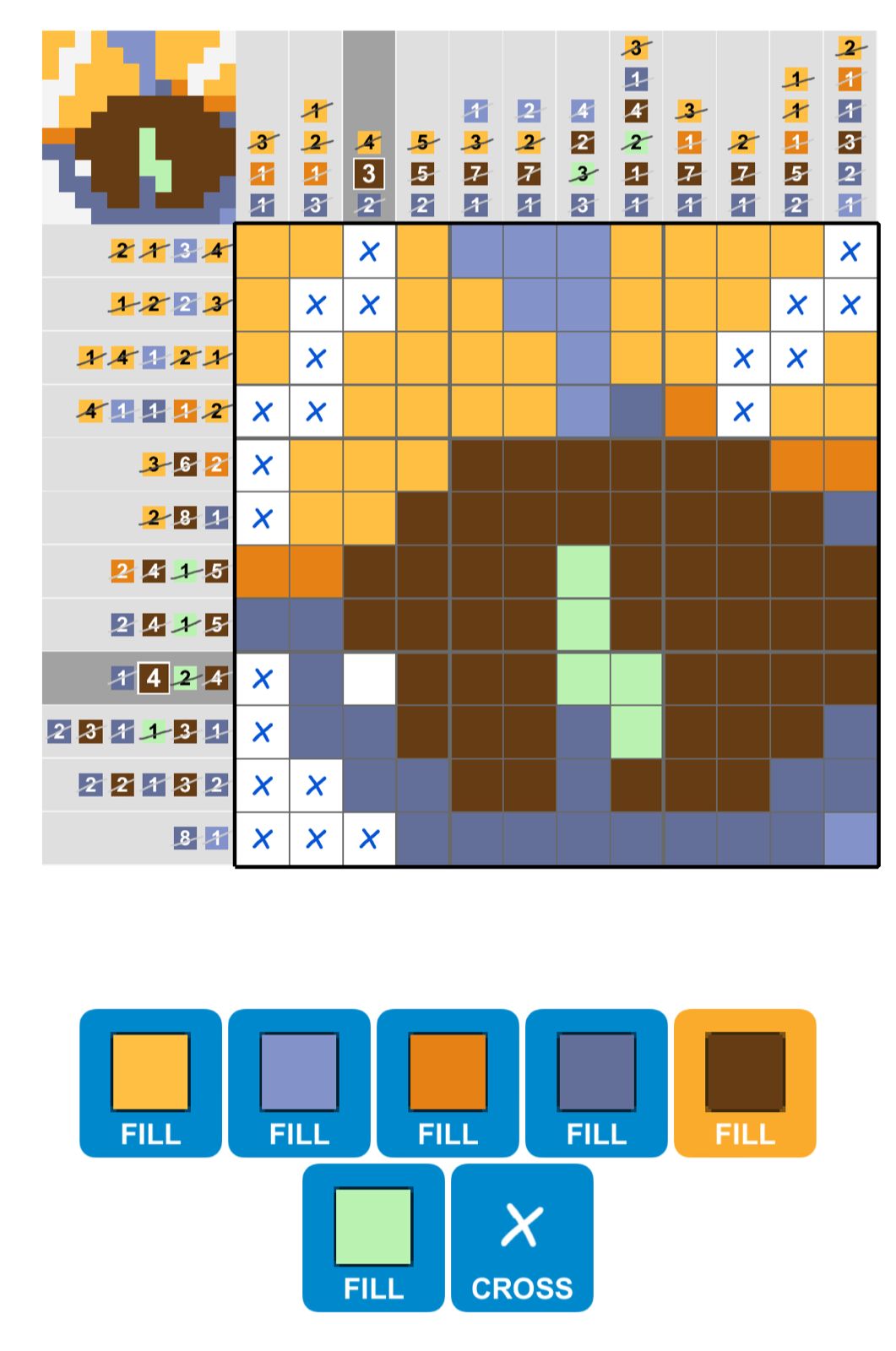 Puzzle Page Picture Cross December 4 2025 Puzzle Page Picture Cross December 4 2025