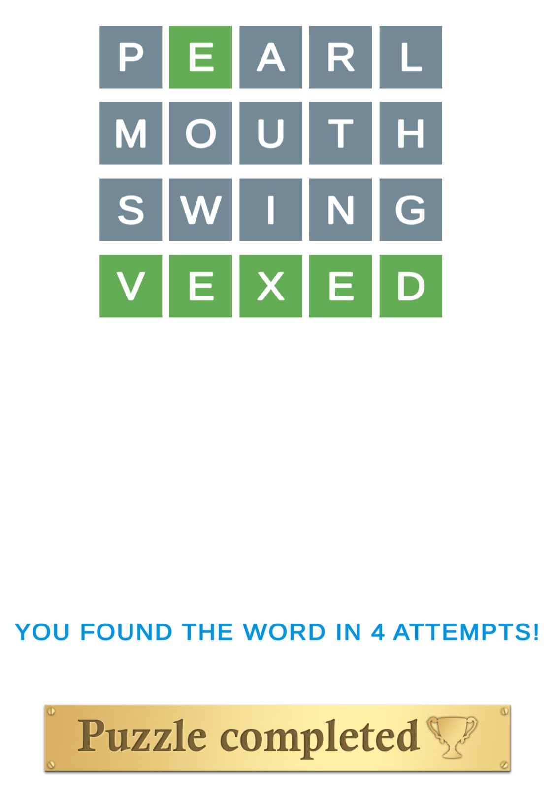 Puzzle Page Wordy December 21 2025