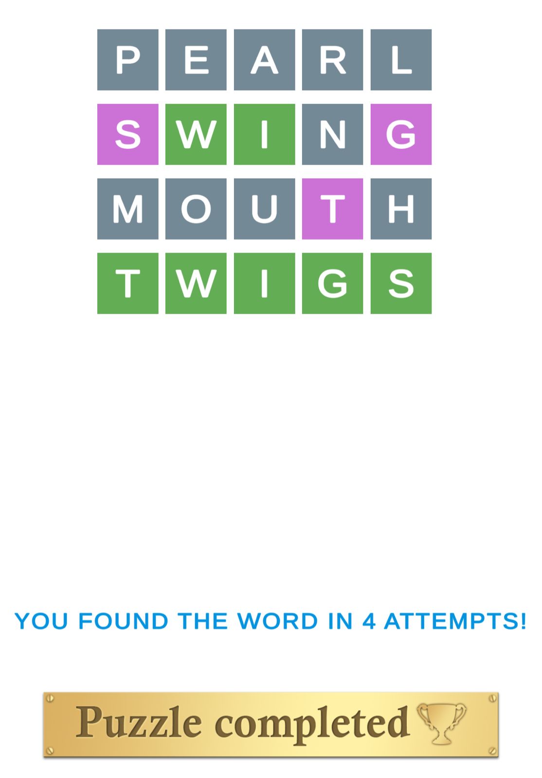 Puzzle Page Wordy December 26 2025