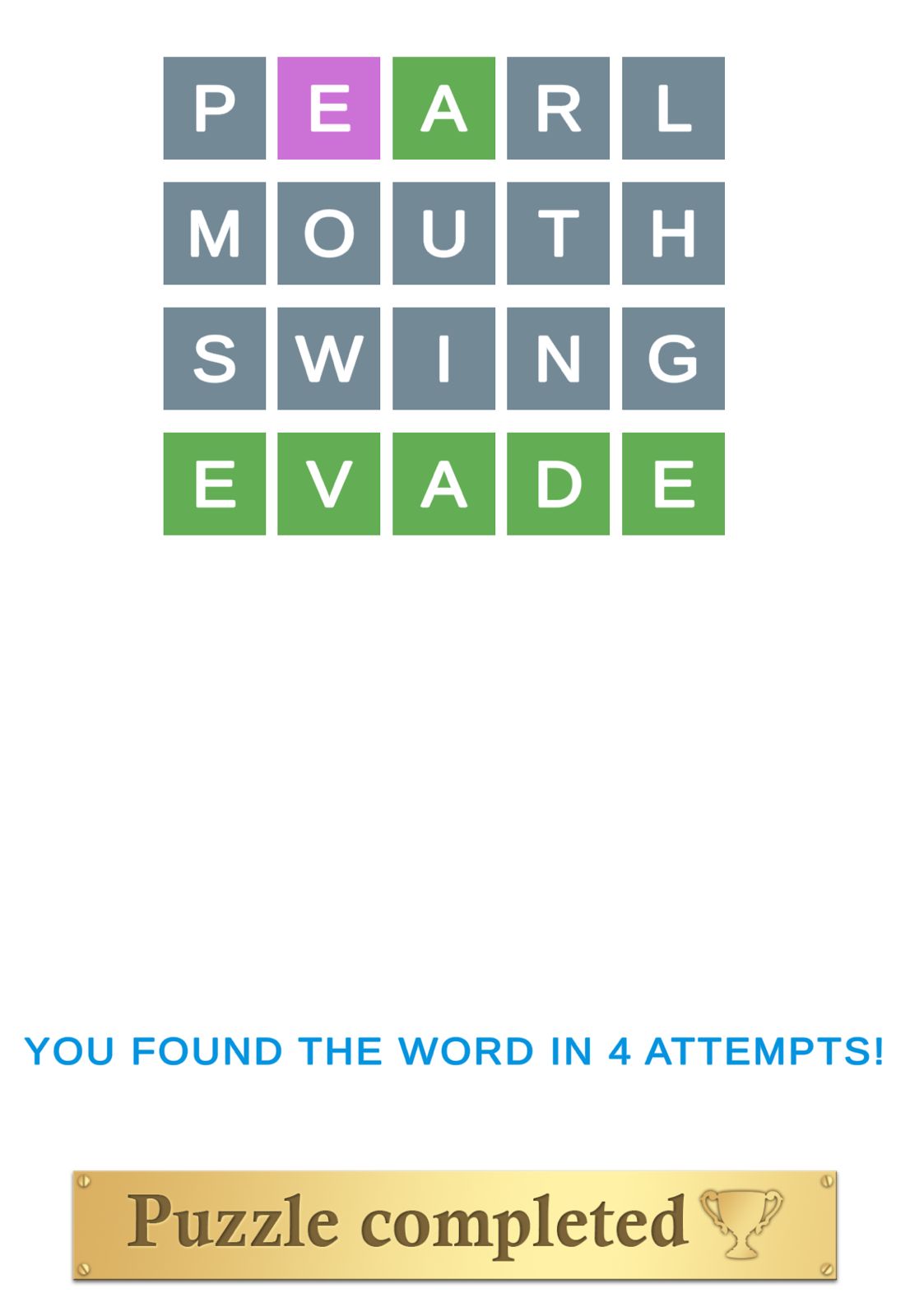 Puzzle Page Wordy December 6 2025