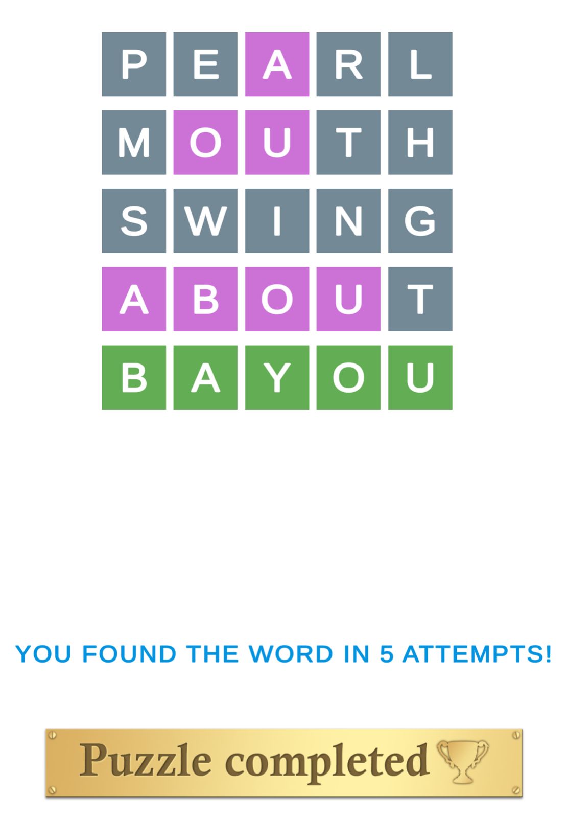 Puzzle Page Wordy December 9 2025