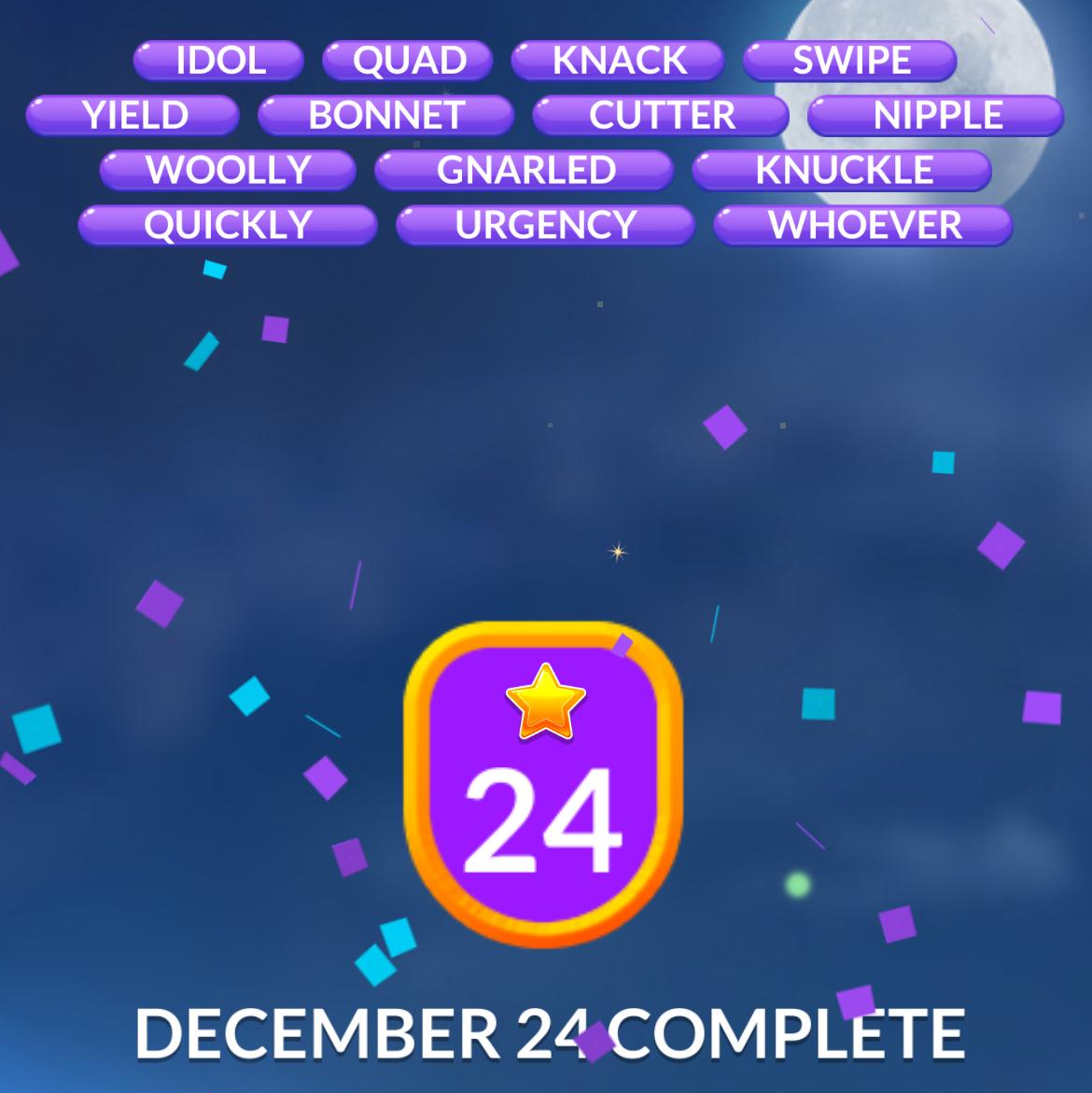 Word Stacks Daily Puzzle December 24 2025 Word Stacks Daily Puzzle December 24 2025