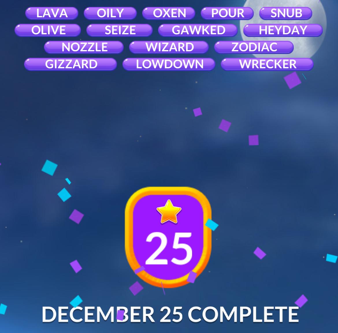Word Stacks Daily Puzzle December 25 2025 Word Stacks Daily Puzzle December 25 2025