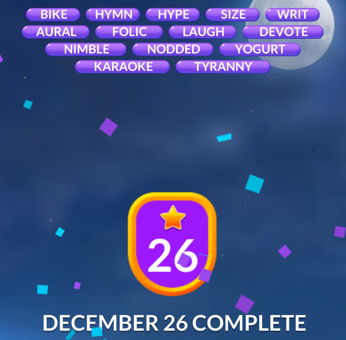 Word Stacks Daily Puzzle December 26 2025 Word Stacks Daily Puzzle December 26 2025
