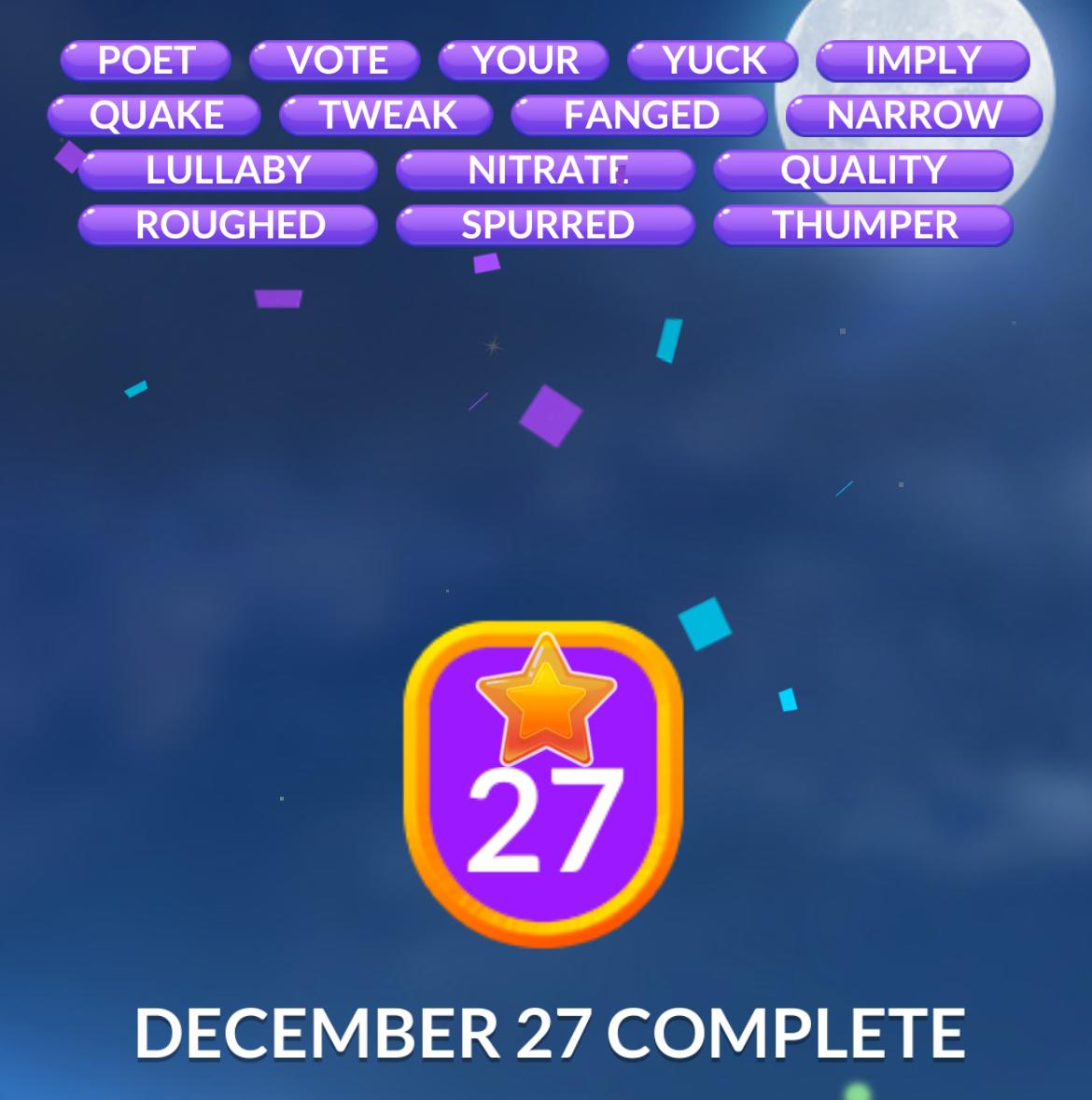 Word Stacks Daily Puzzle December 27 2025 Word Stacks Daily Puzzle December 27 2025