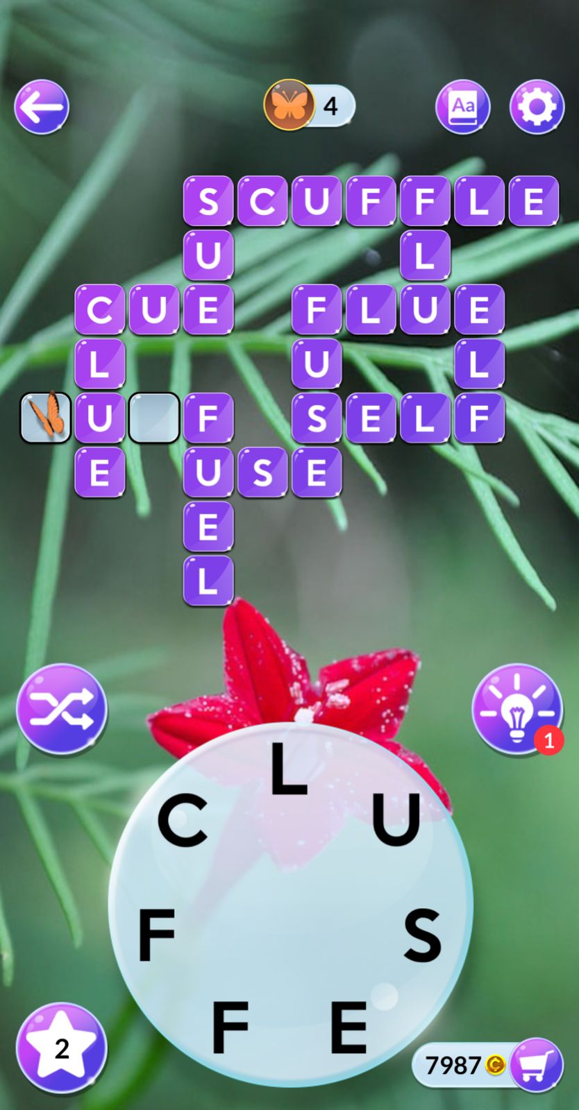 Wordscapes In Bloom Daily December 2 2025