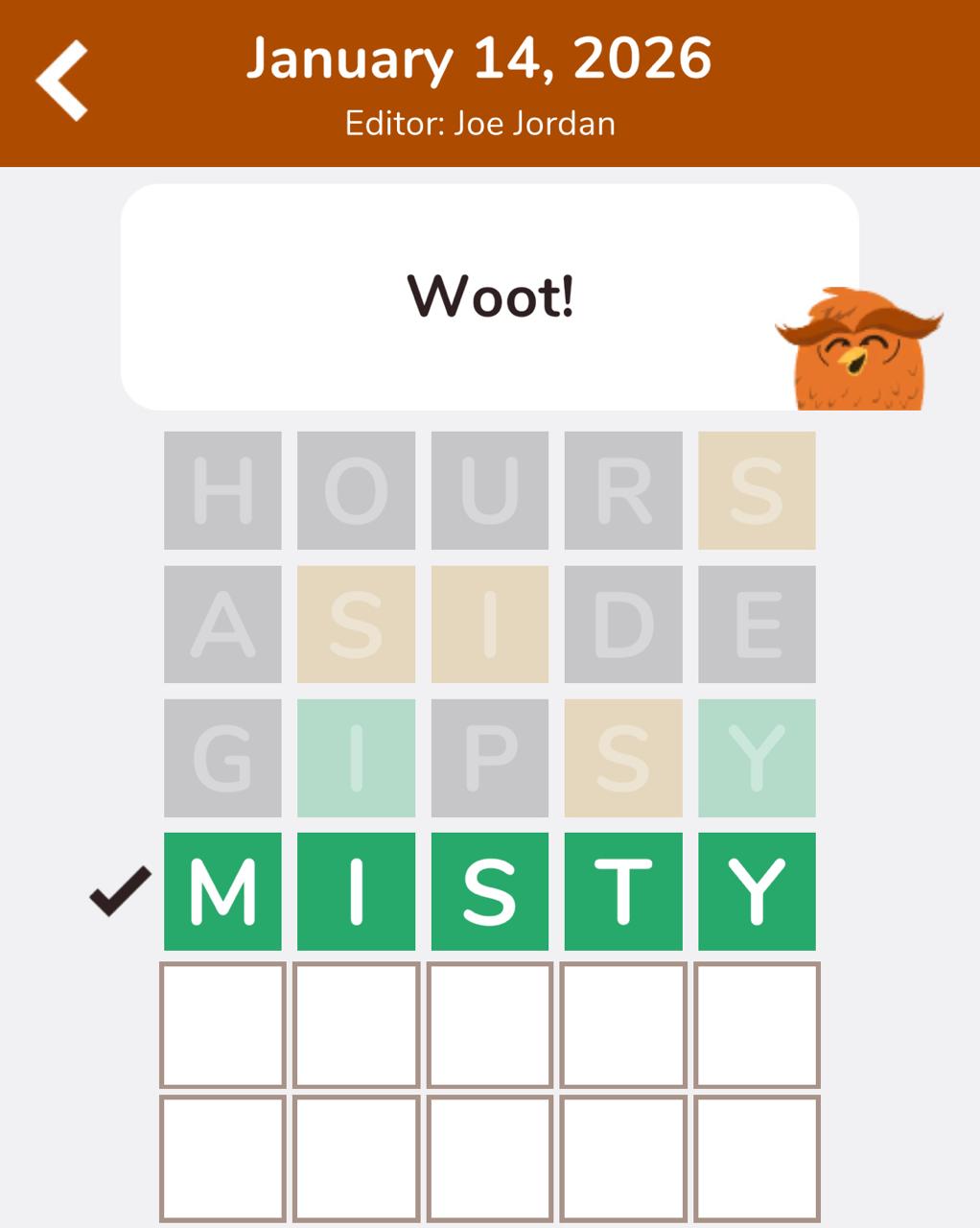 7 Little Words Hootle January 14 2026