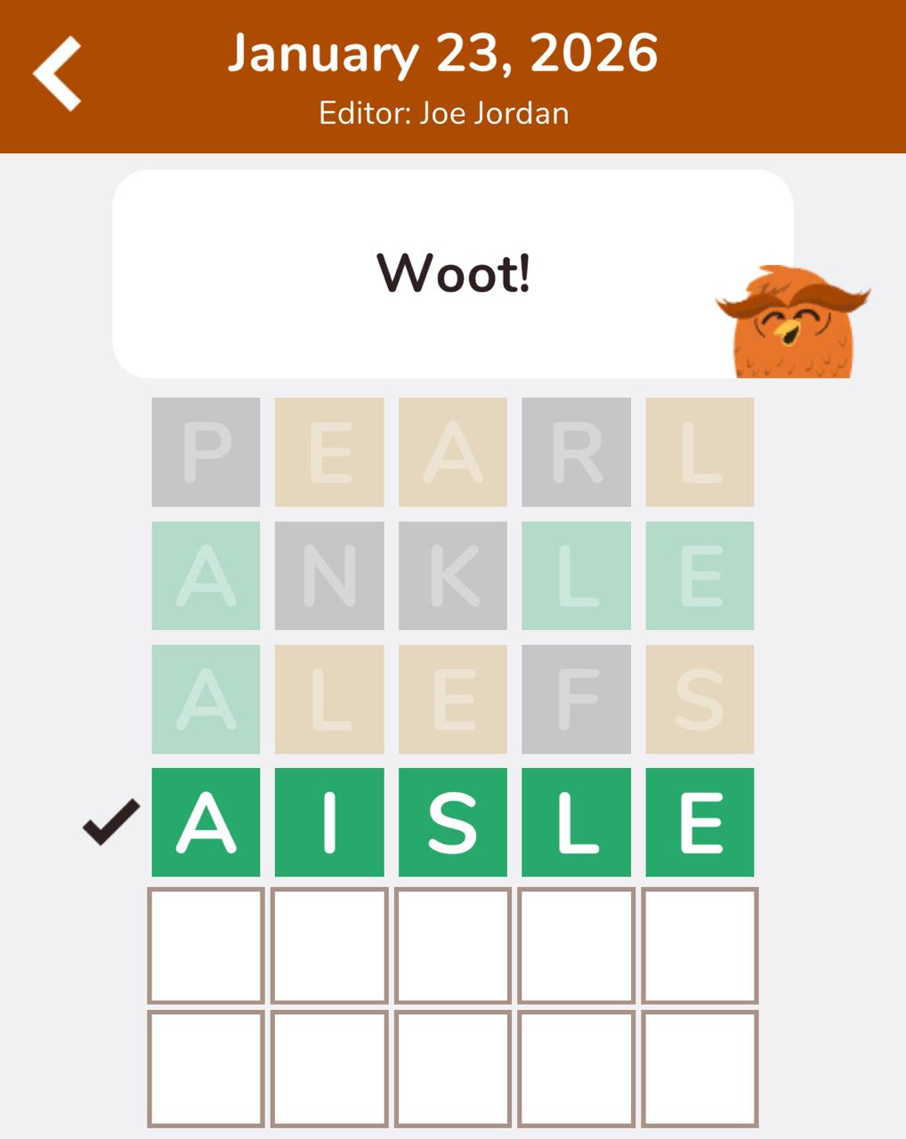 7 Little Words Hootle January 23 2026