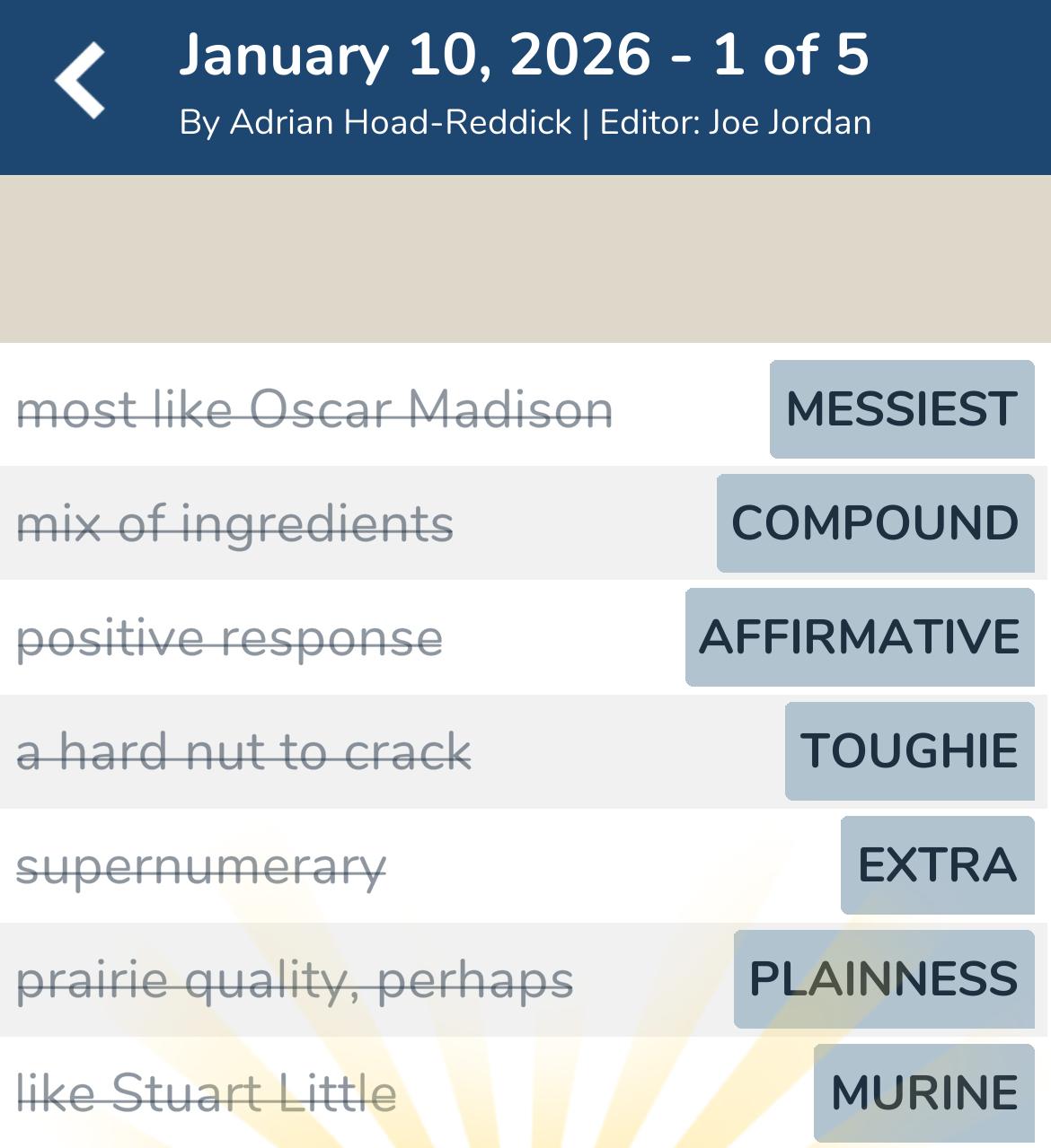 7 Little Words January 10 2026 1