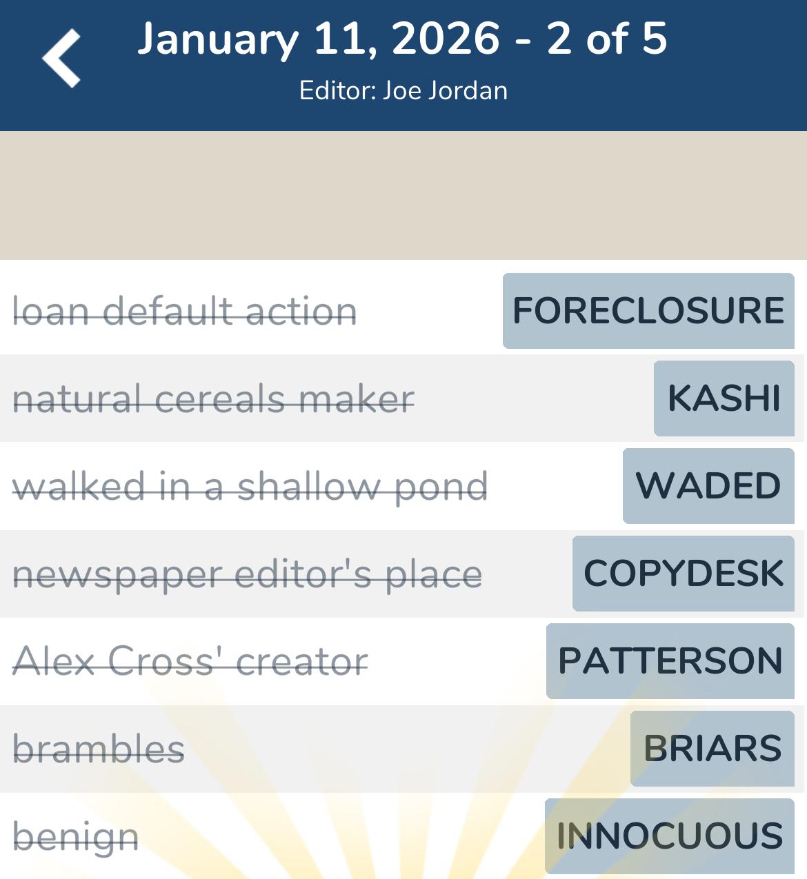 7 Little Words January 11 2026 2