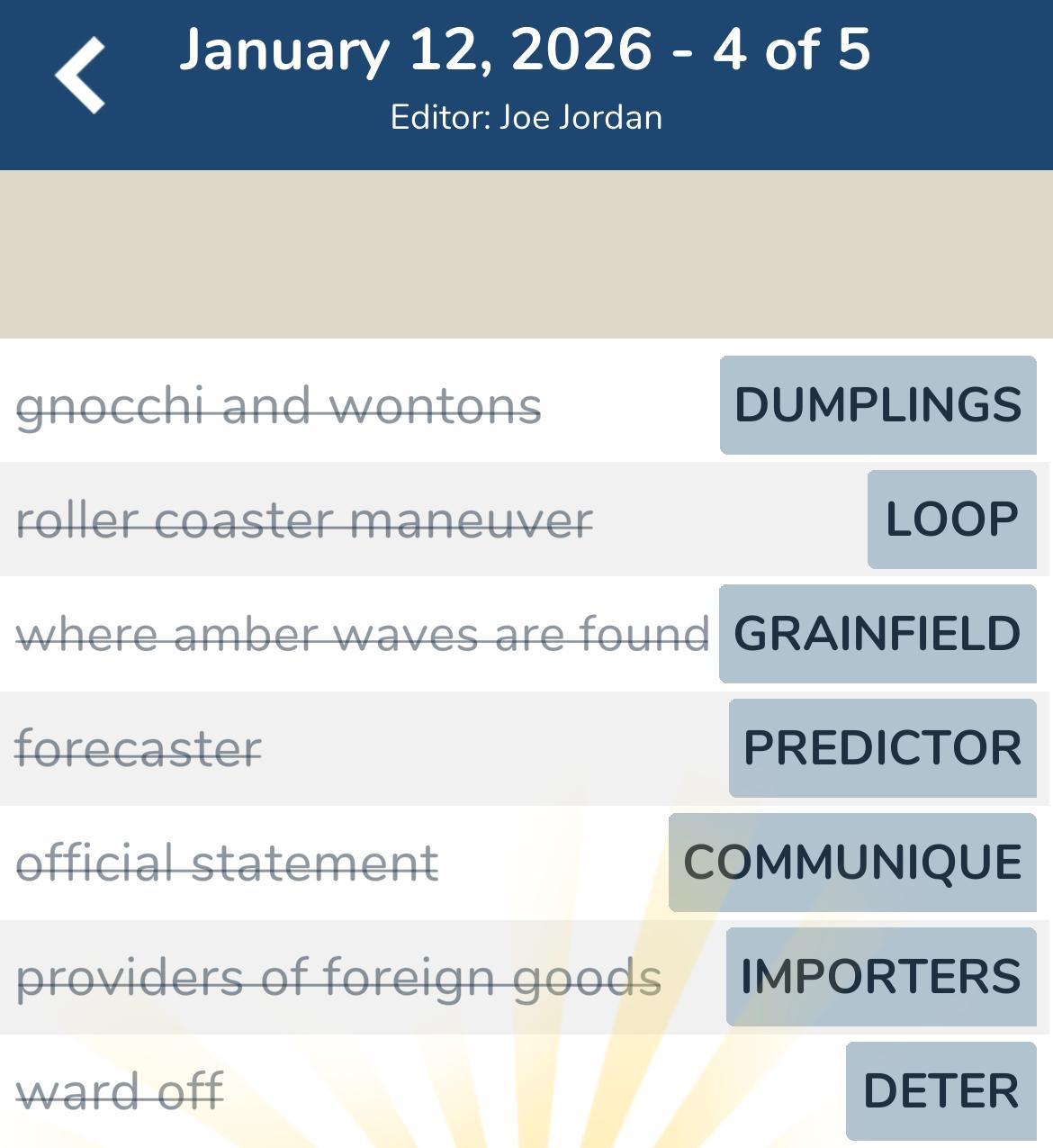 7 Little Words January 12 2026 4 7 Little Words January 12 2026 4
