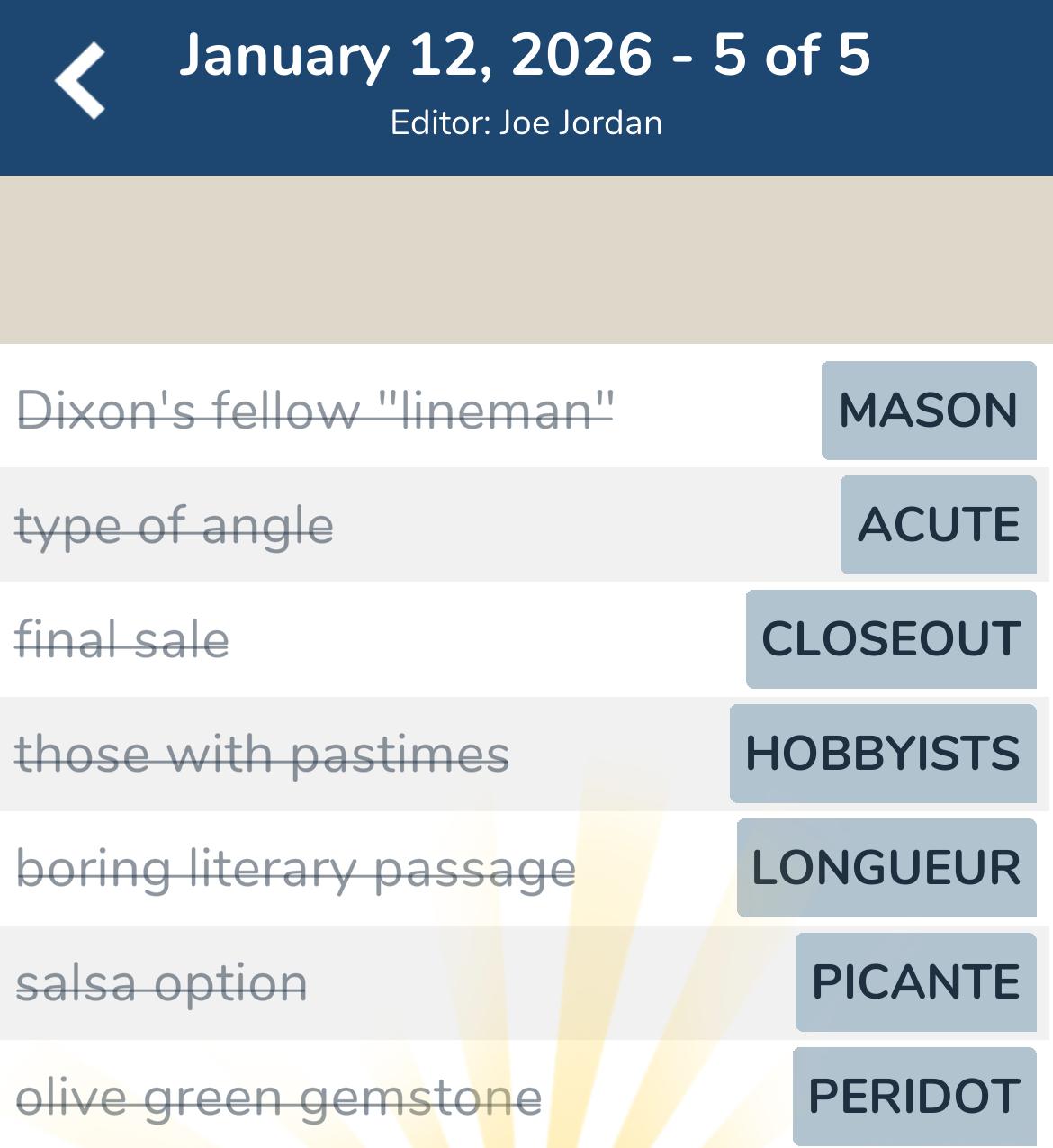 7 Little Words January 12 2026 5 7 Little Words January 12 2026 5