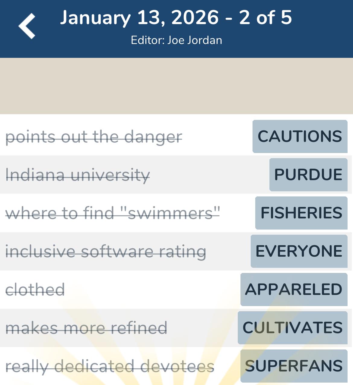 7 Little Words January 13 2026 2