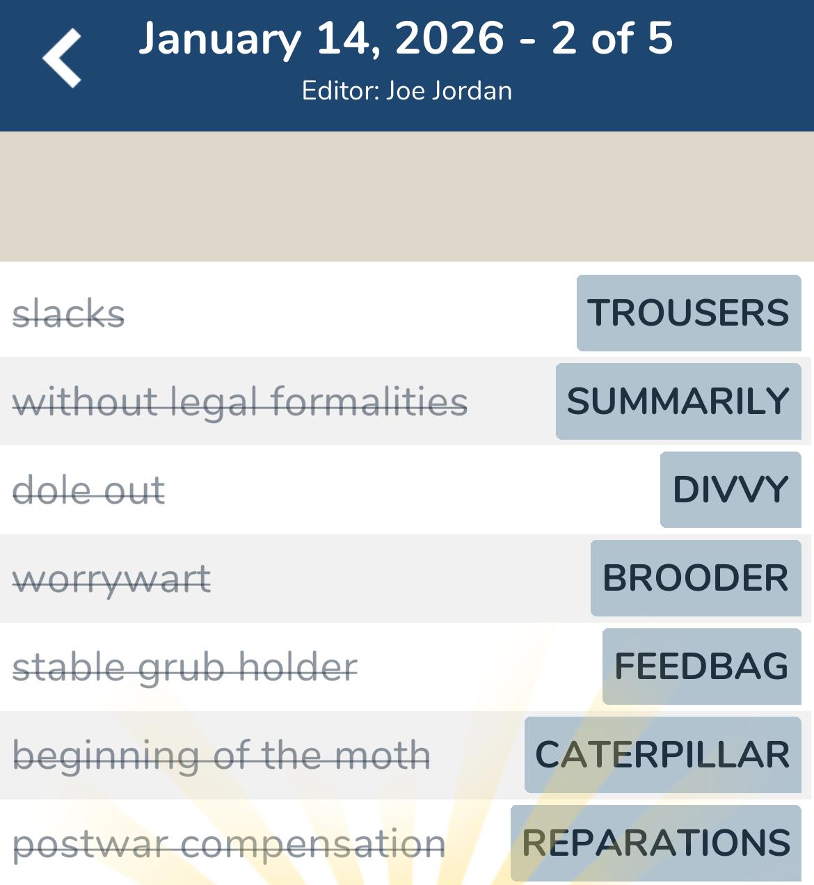 7 Little Words January 14 2026 2