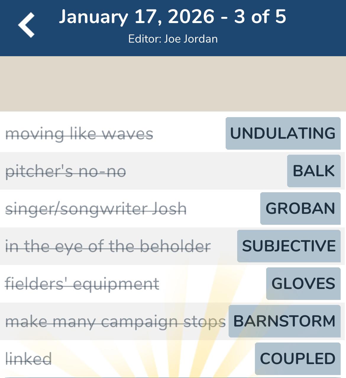 7 Little Words January 17 2026 3 7 Little Words January 17 2026 3