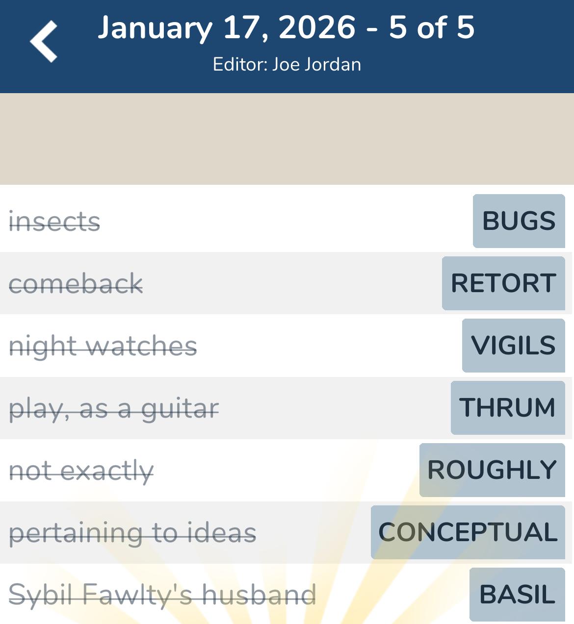 7 Little Words January 17 2026 5 7 Little Words January 17 2026 5