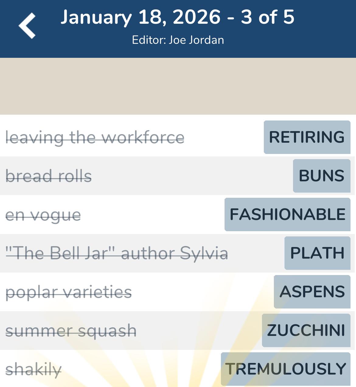 7 Little Words January 18 2026 3