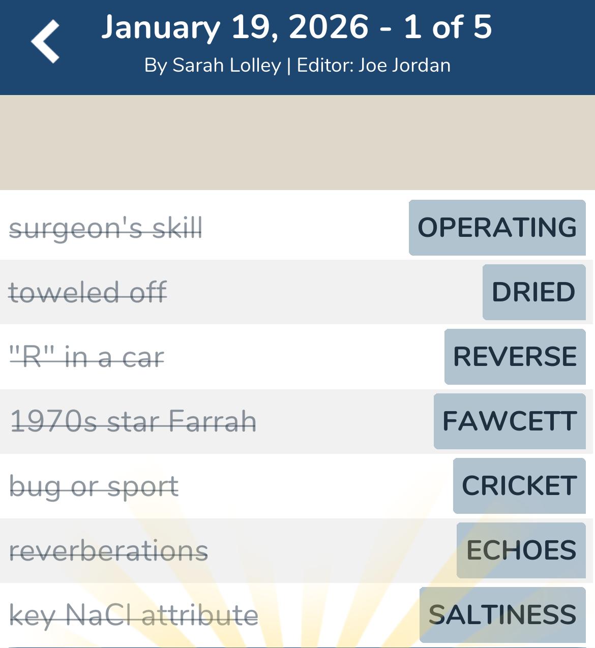 7 Little Words January 19 2026 1 7 Little Words January 19 2026 1