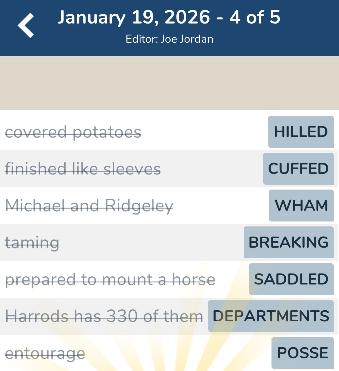 7 Little Words January 19 2026 4 7 Little Words January 19 2026 4