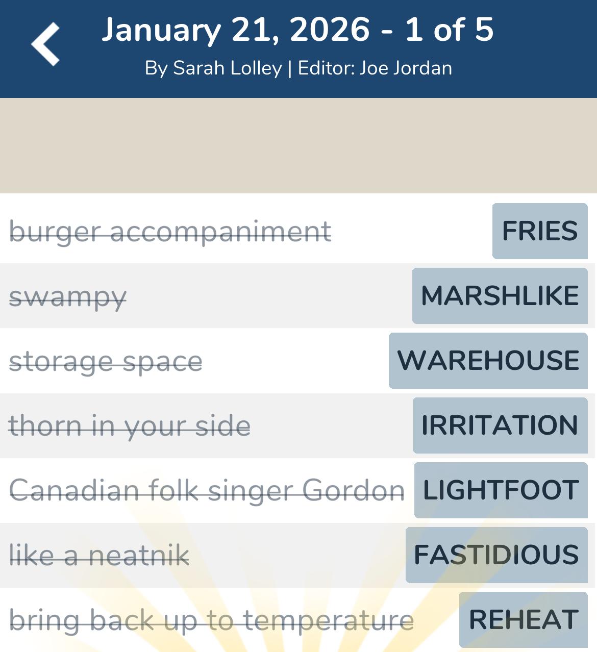 7 Little Words January 21 2026 1