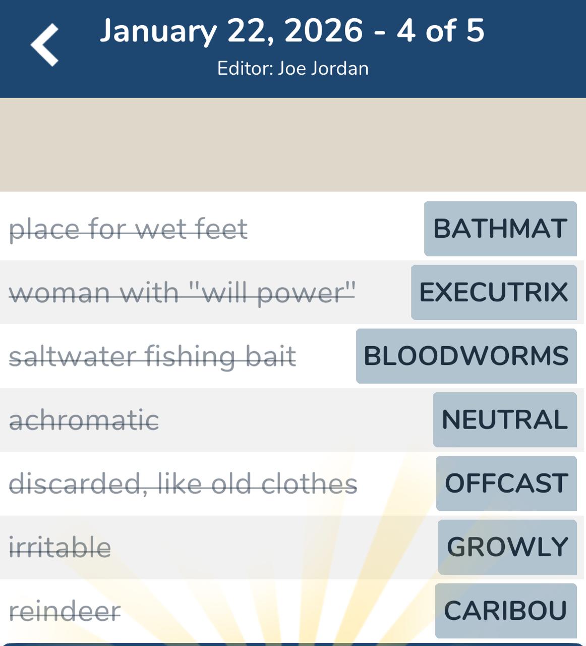 7 Little Words January 22 2026 4