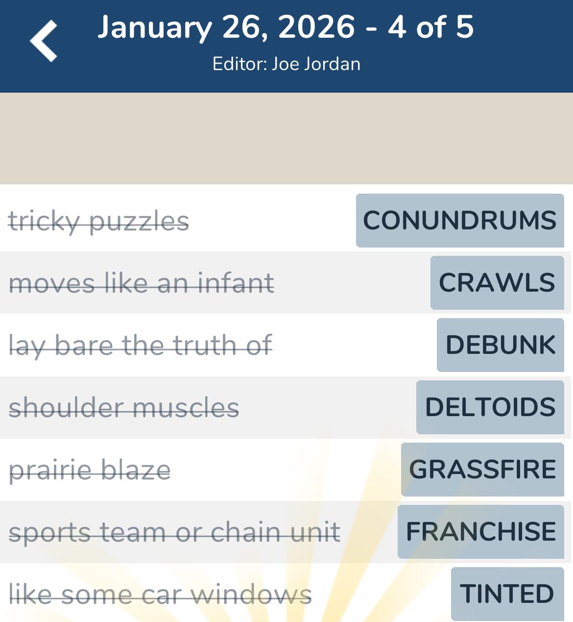 7 Little Words January 26 2026 4