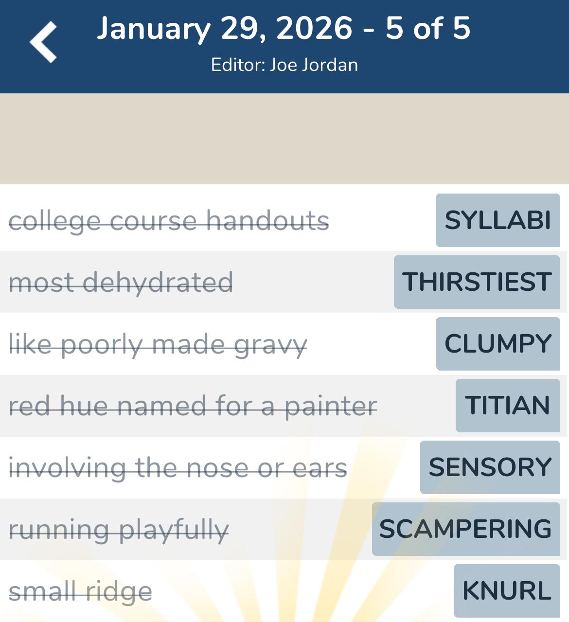 7 Little Words January 29 2026 5