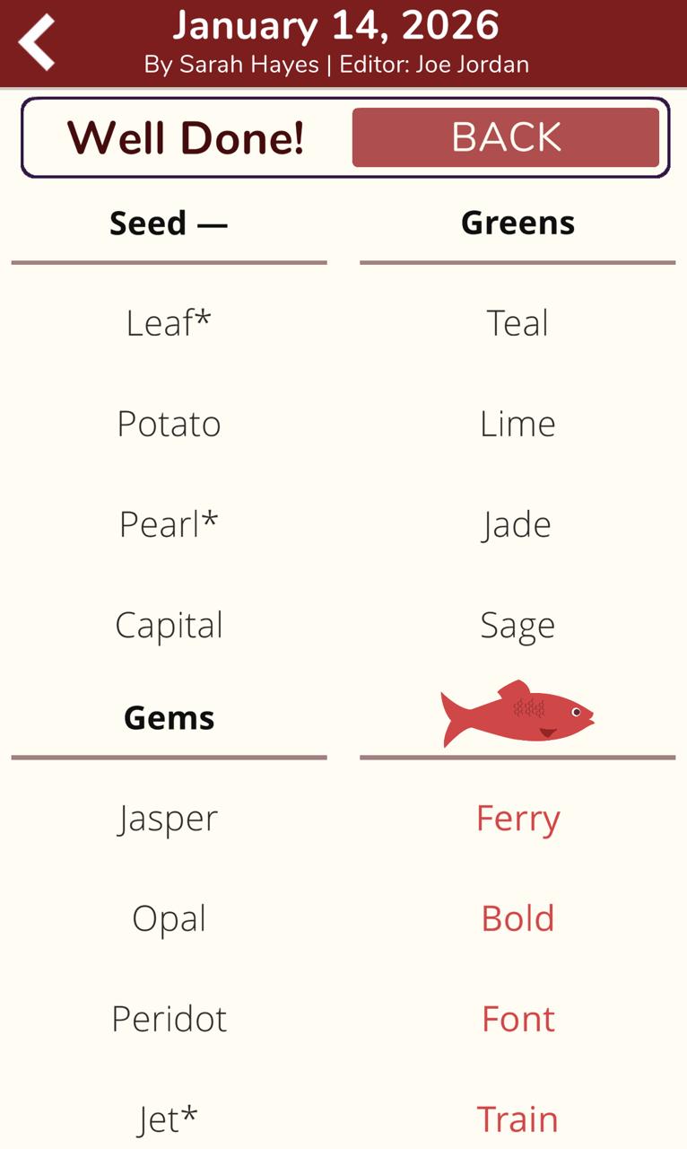 7 Little Words Red Herring January 14 2026 7 Little Words Red Herring January 14 2026