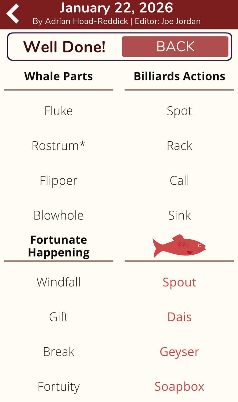 7 Little Words Red Herring January 22 2026