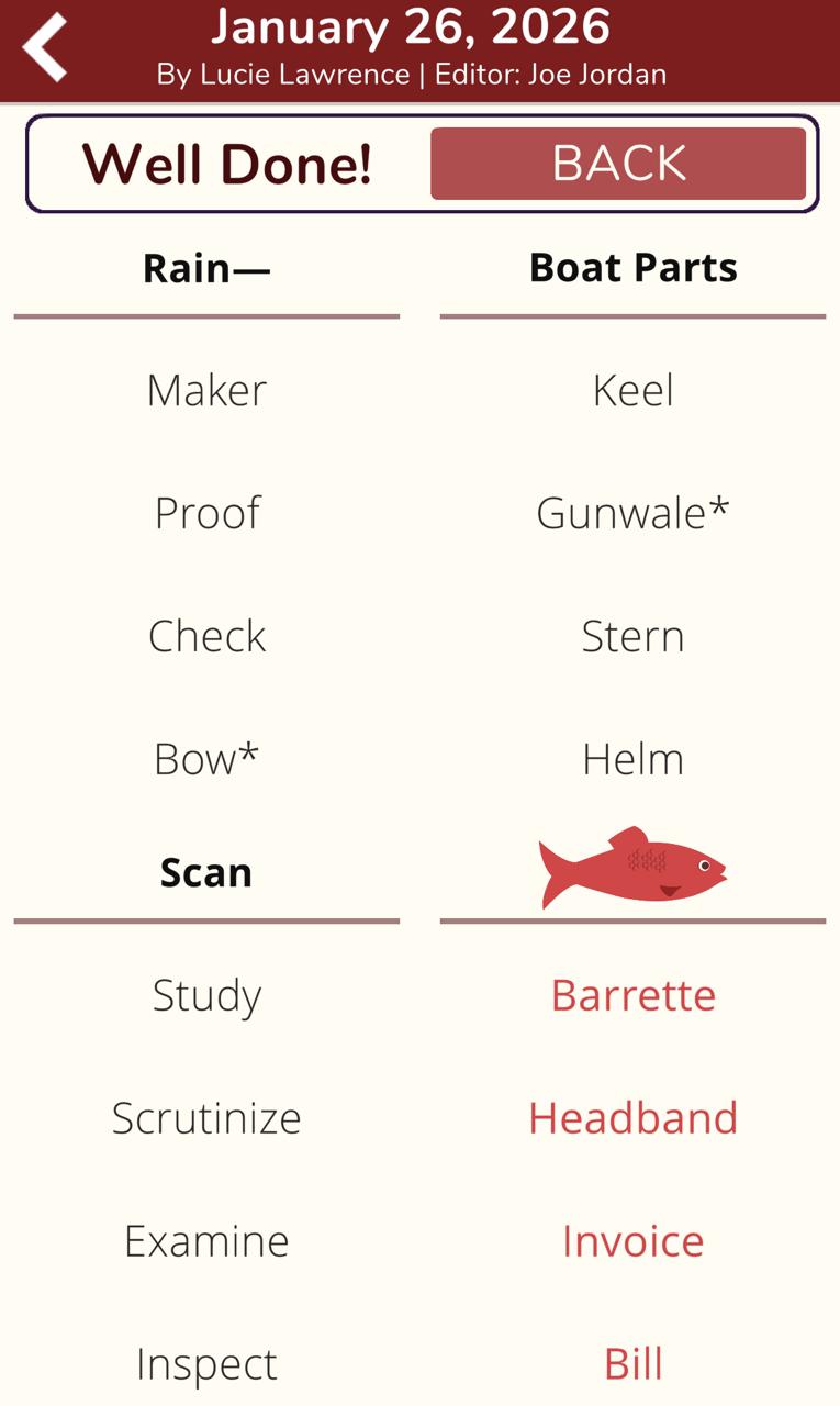 7 Little Words Red Herring January 26 2026