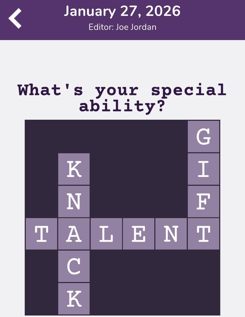 7 Little Words Tiny Little Crosswords January 27 2026