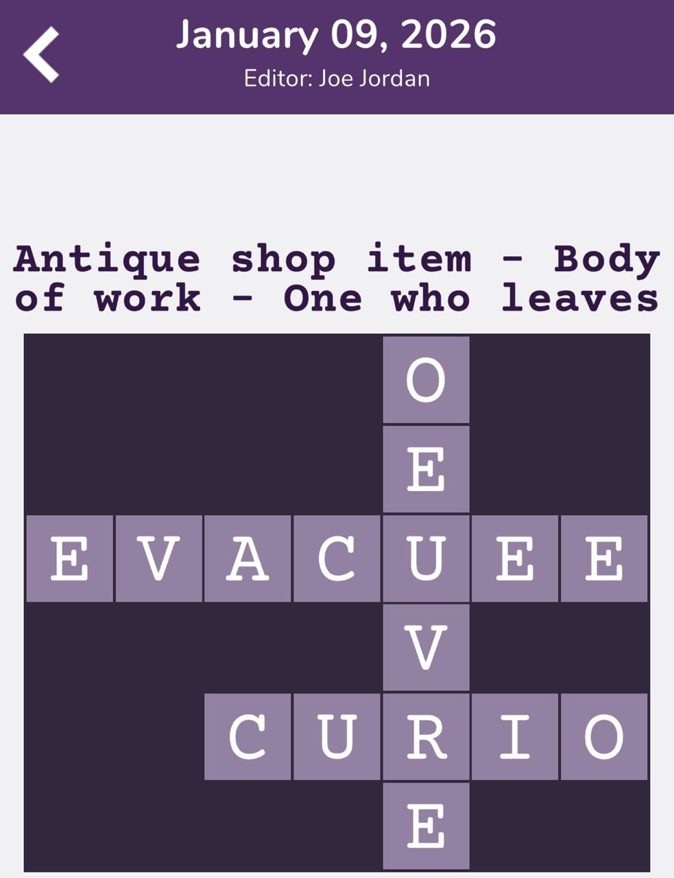 7 Little Words Tiny Little Crosswords January 9 2026 7 Little Words Tiny Little Crosswords January 9 2026