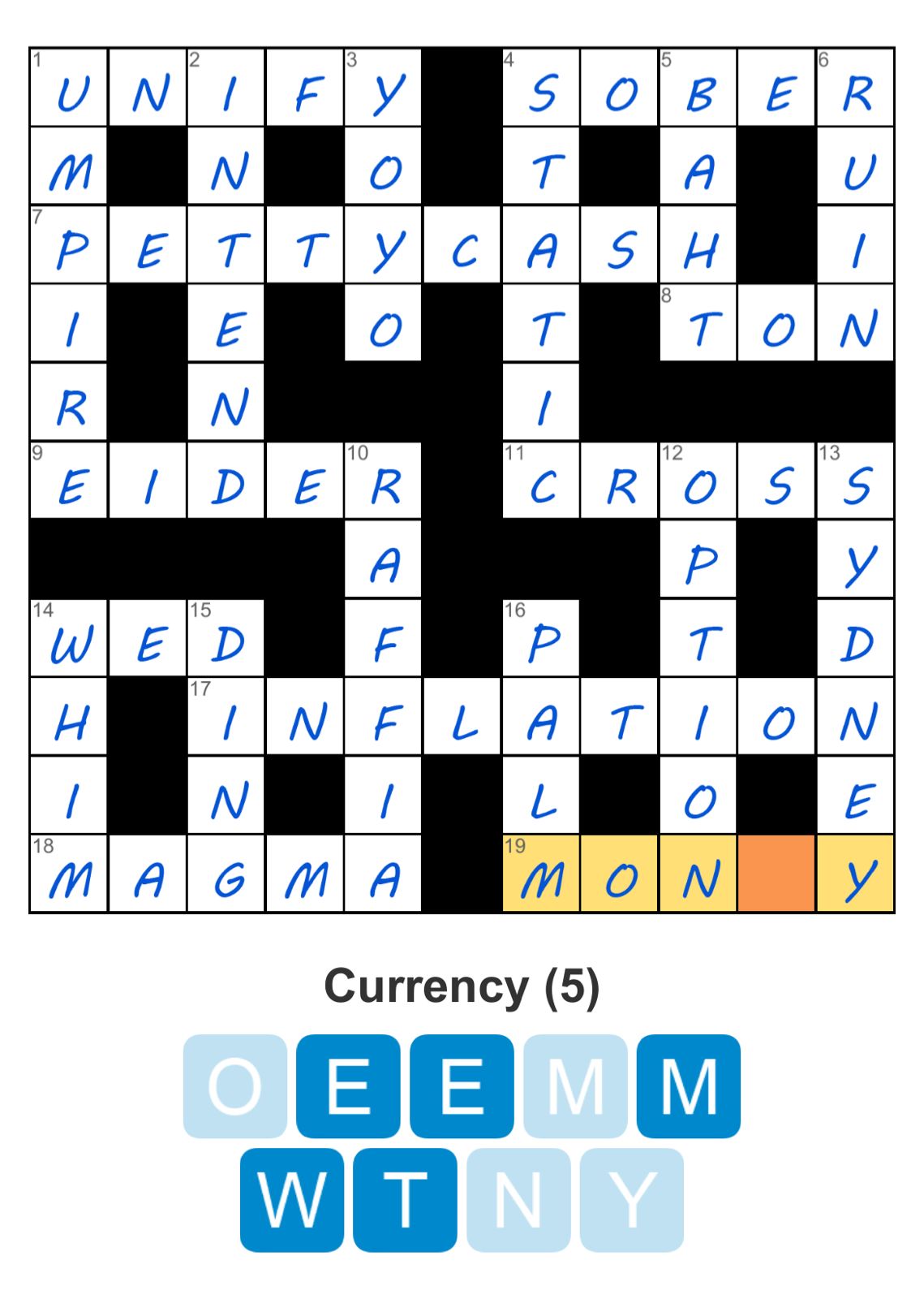 Puzzle Page Crossword January 17 2026