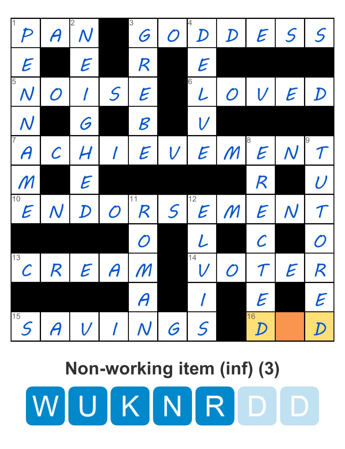 Puzzle Page Crossword January 22 2026