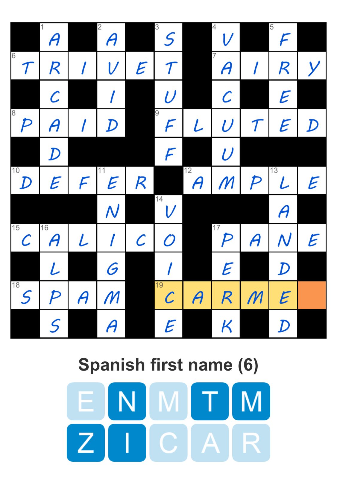 Puzzle Page Crossword January 31 2026