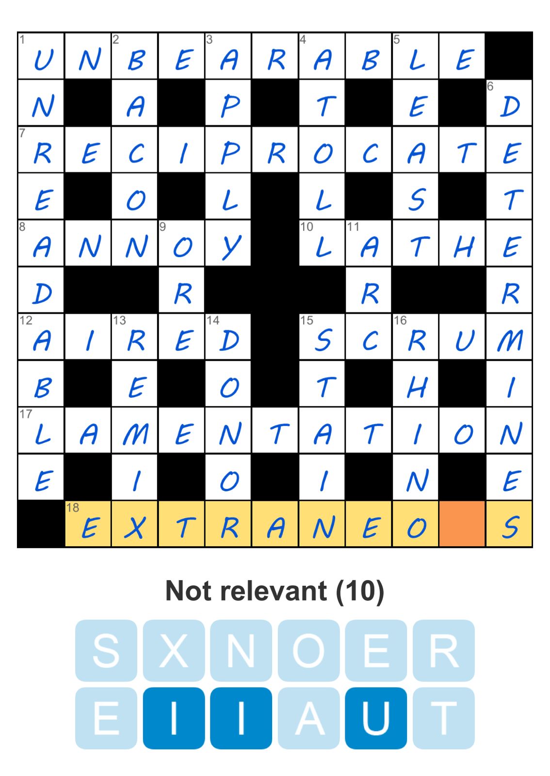 Puzzle Page Crossword January 9 2026