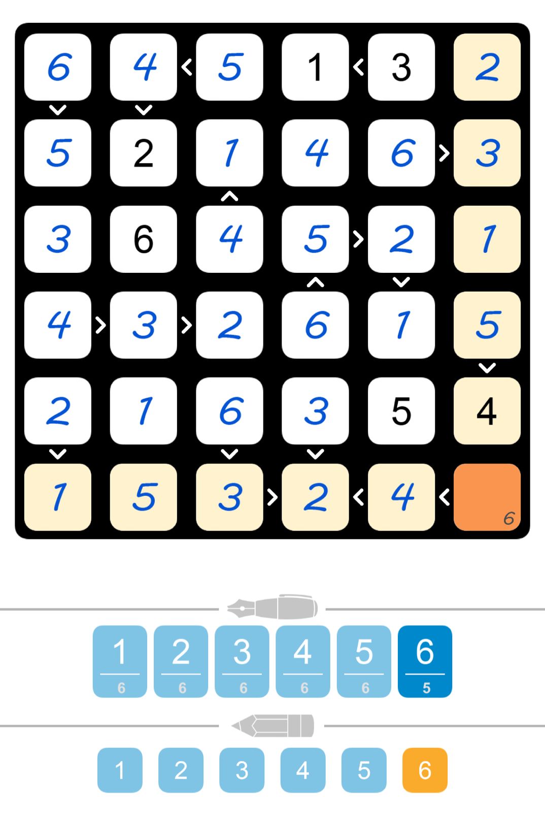 Puzzle Page Futoshiki January 17 2026