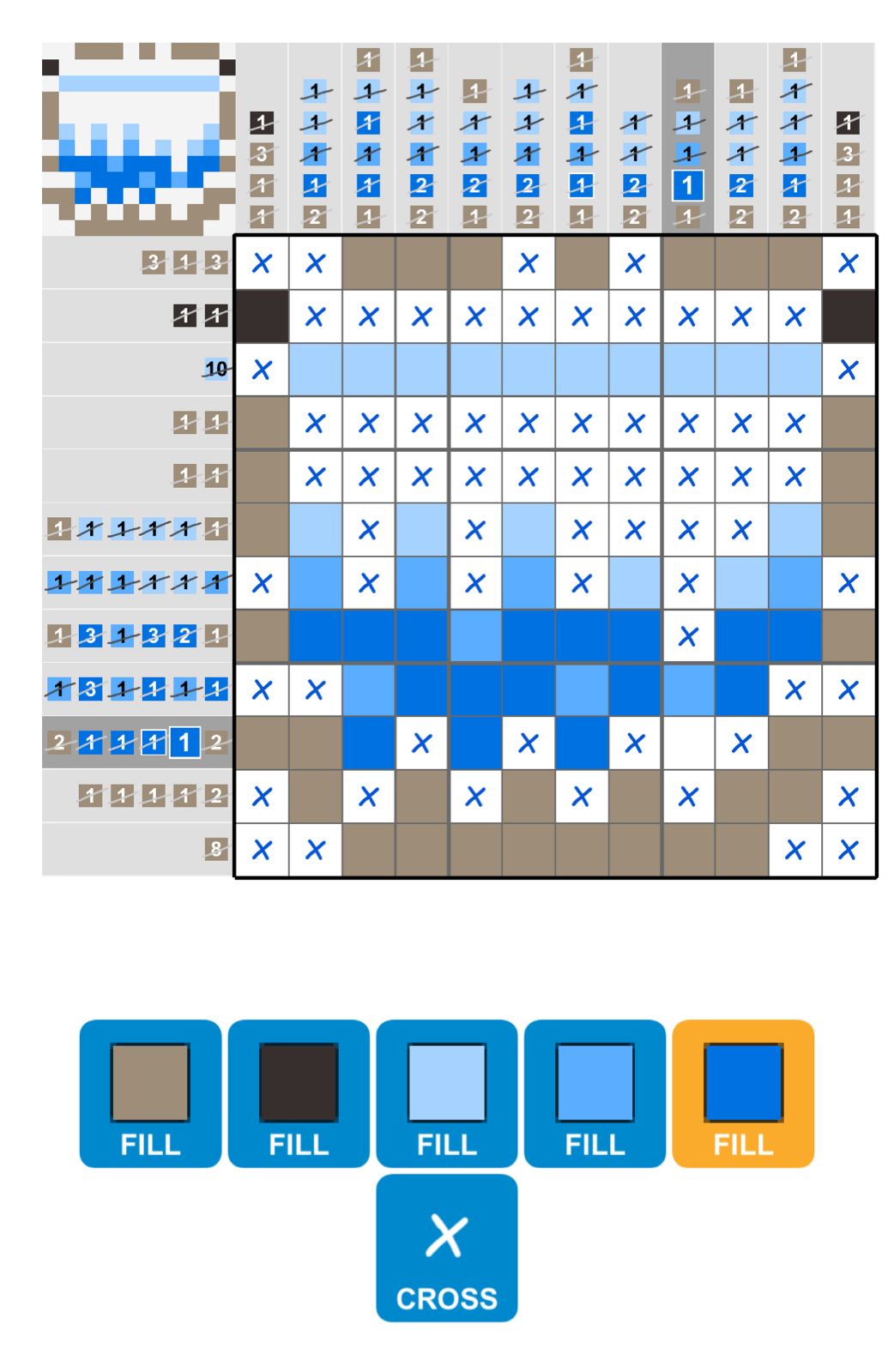 Puzzle Page Picture Cross January 10 2026