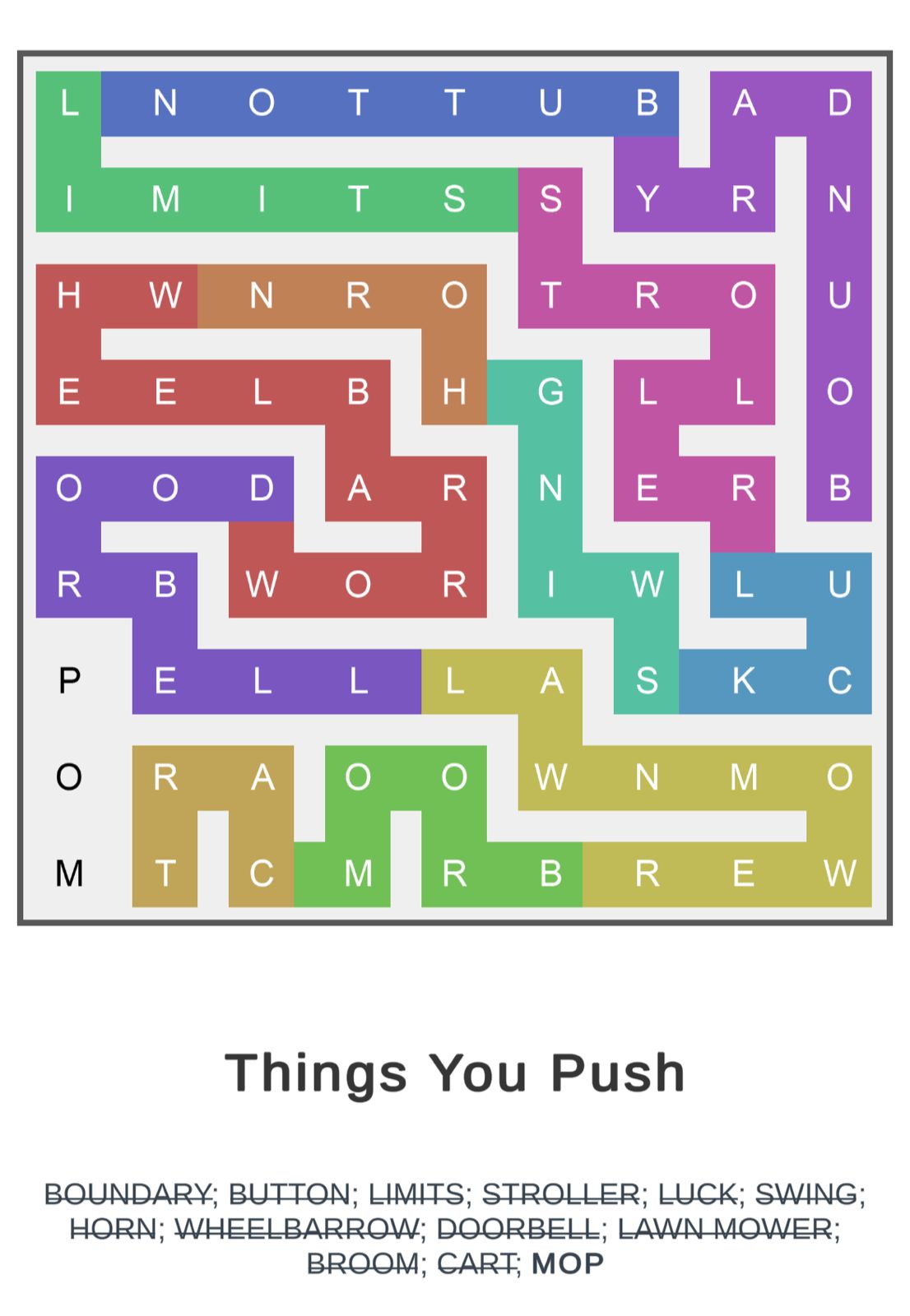 Puzzle Page Word Snake January 28 2026