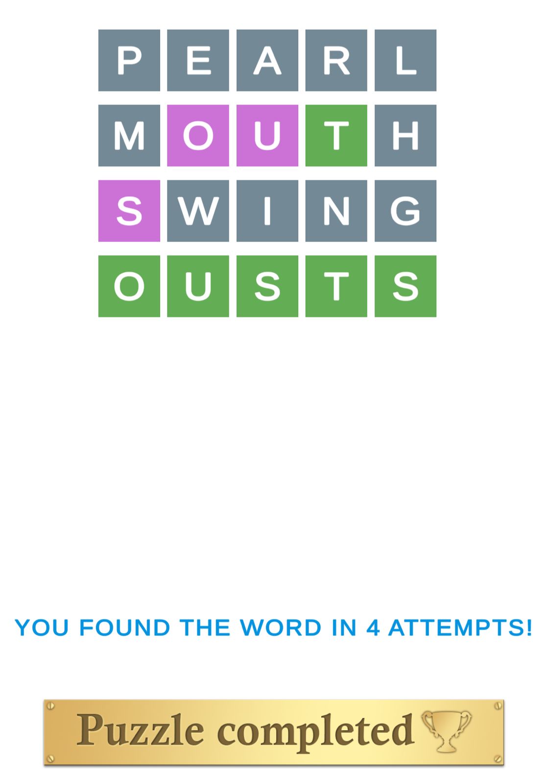 Puzzle Page Wordy January 28 2026