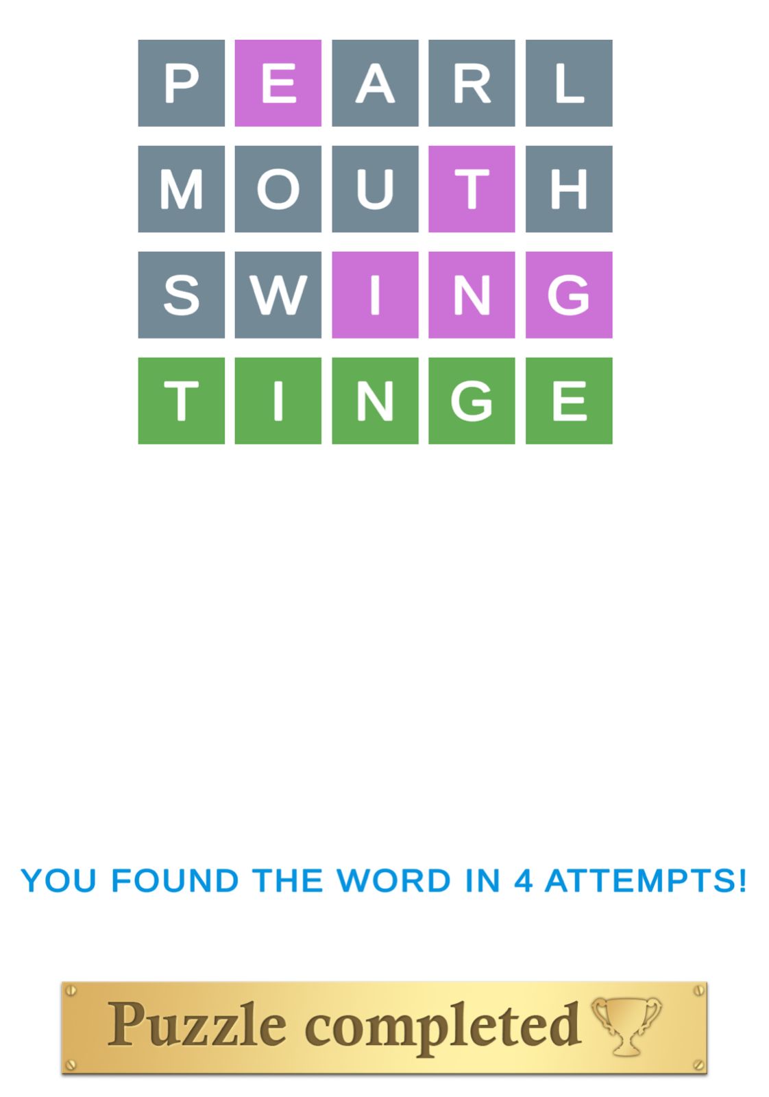 Puzzle Page Wordy January 29 2026