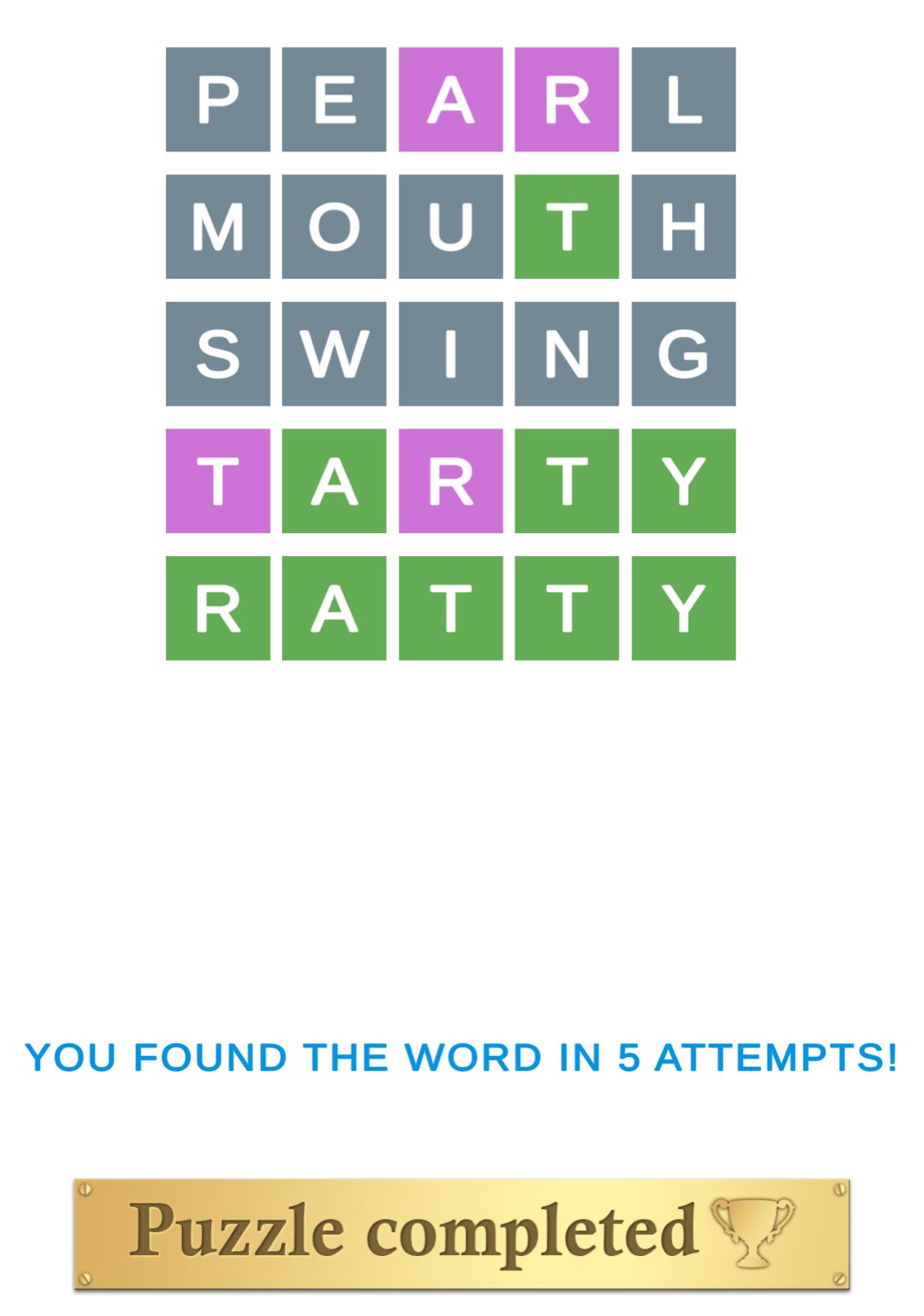 Puzzle Page Wordy January 31 2026