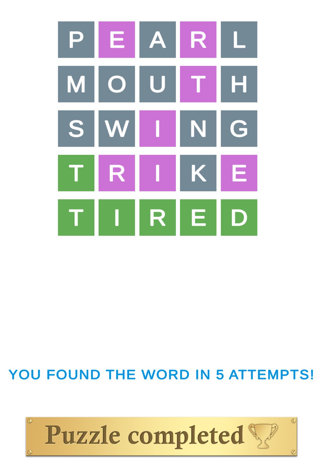 Puzzle Page Wordy January 5 2026