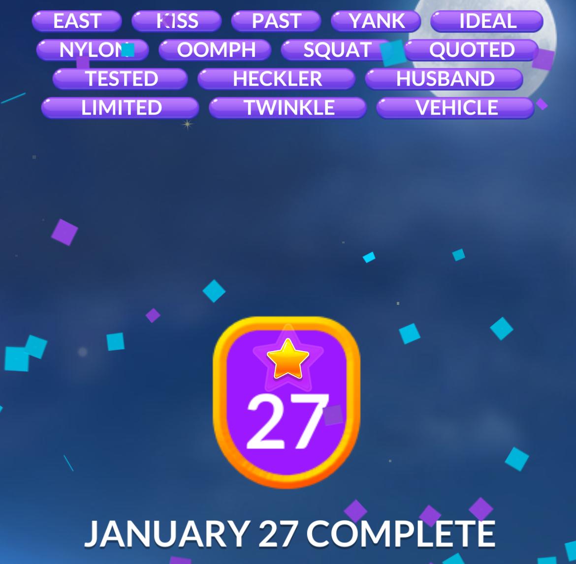Word Stacks Daily Puzzle January 27 2026 Word Stacks Daily Puzzle January 27 2026