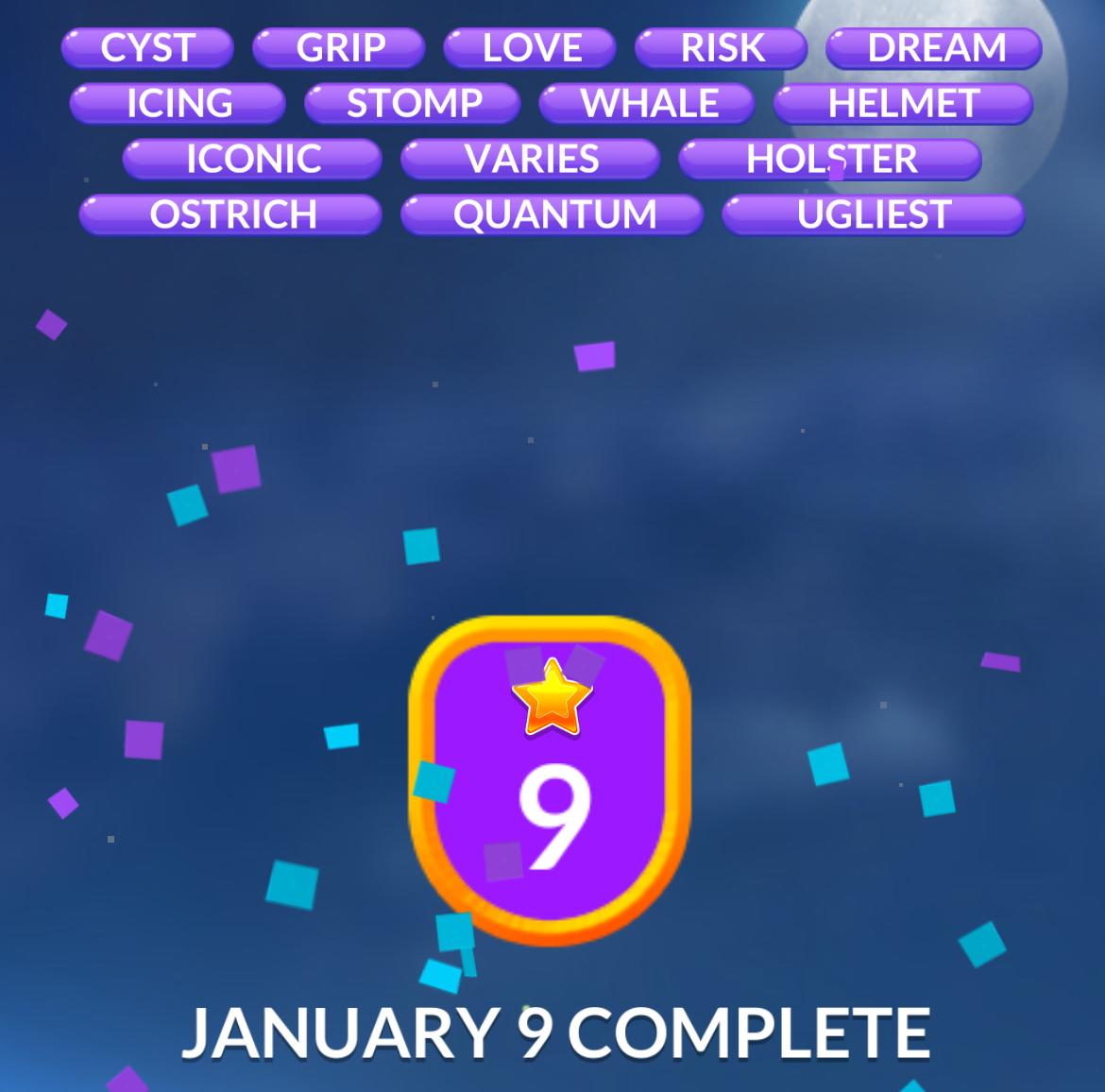 Word Stacks Daily Puzzle January 9 2026 Word Stacks Daily Puzzle January 9 2026