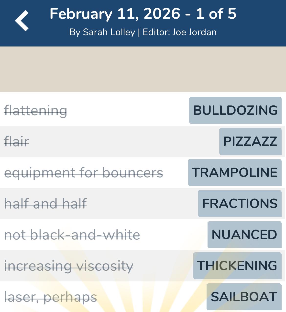 7 Little Words February 11 2026 1