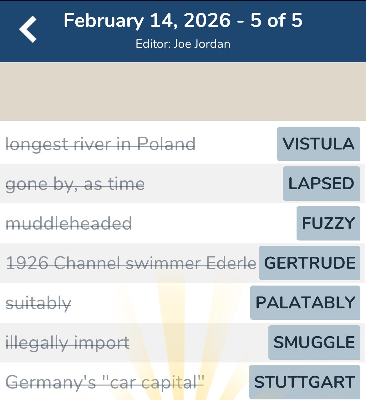 7 Little Words February 14 2026 5