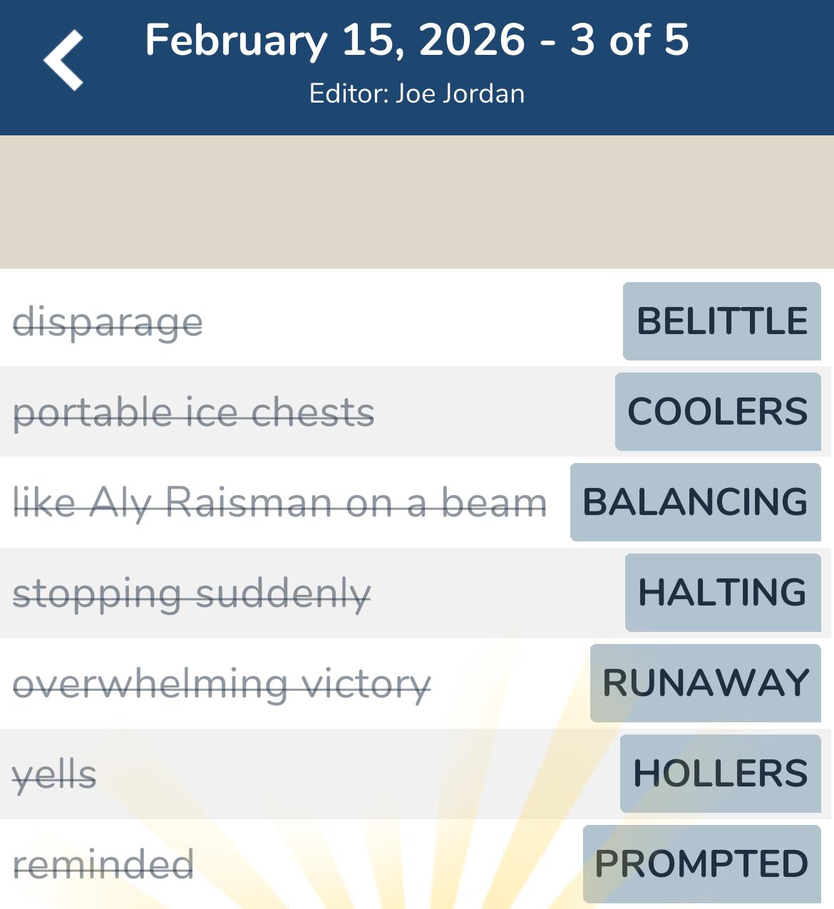 7 Little Words February 15 2026 3