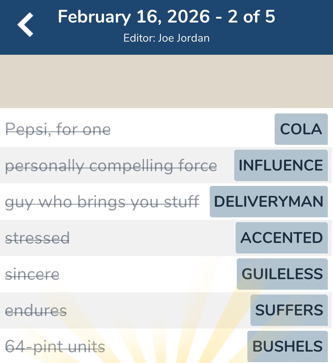 7 Little Words February 16 2026 2