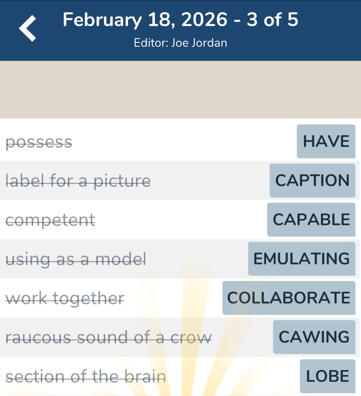 7 Little Words February 18 2026 3